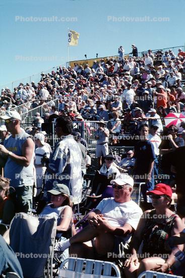 Spectators, people, Crowds, Audience, flags, Reno Airshow