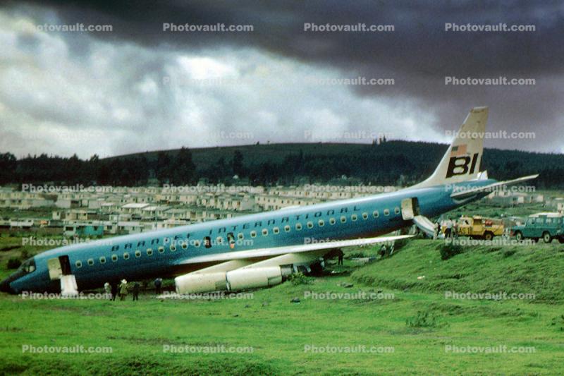 N1804, Runway Overrun, Douglas DC-8-62, Quito, April 23 1968
