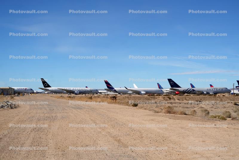 Covid-19 storage, Jet Airplanes Stored, Parked, 2022