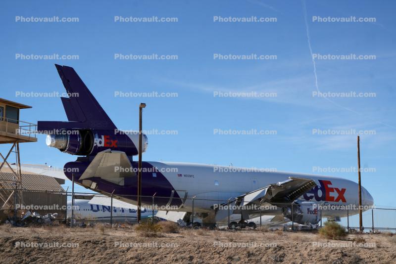 N559FE, FedEx Jet Airplane Break-up, Scrapping, 2022