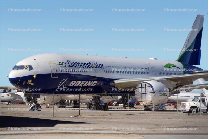 777-2J6, N772ET, Boeing ecoDemonstrator, Jet Airplane Stored, Parked, 2022