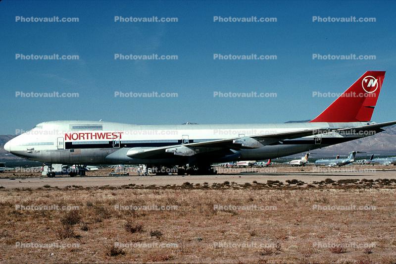 N605US, Boeing 747-151, Northwest Airlines NWA, 747-100 series