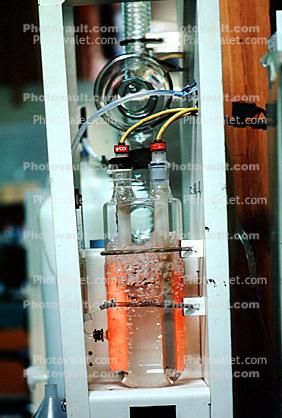 Water Heater, steam bubbles, glowing red