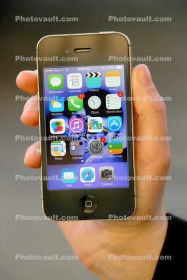 Iphone 4s, handheld device, mobile phone