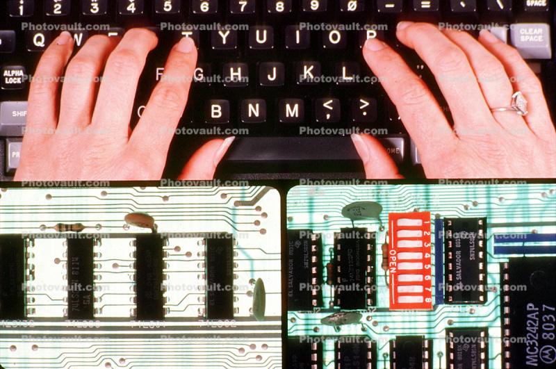 Hand on Keyboard