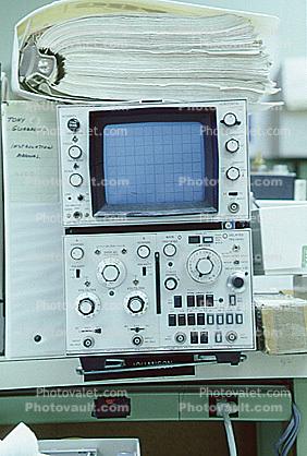 Hewlett Packard Testing Station, Oscilloscope, O-Scope, 15 October 1982, 1980s