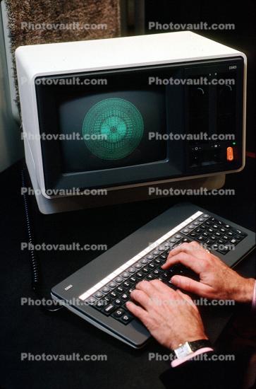 NCR Desktop Computer, Hands on Keyboard, 21 January 1983, 1980s