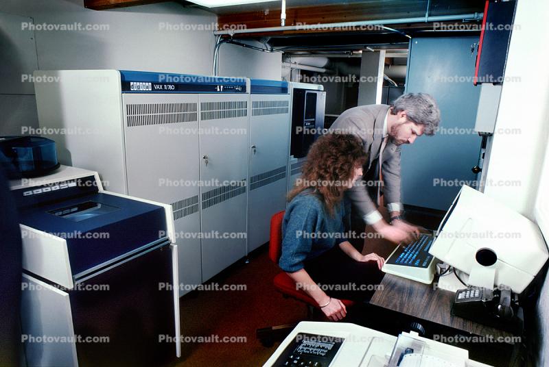 Digital VAX Mainframe, Computer, VAX 11/780, 1984, 1980s, 16 February 1984