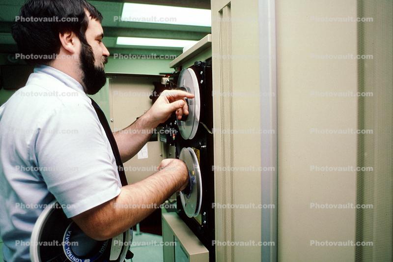 1980s, Mainframe Computer, Digital Tape Reel