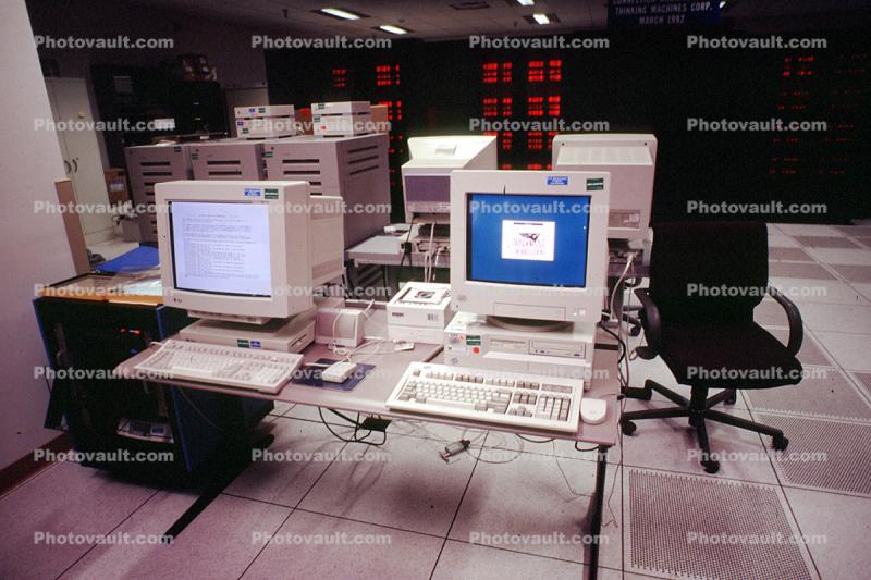 Keyboard, Mouse, Cray Supercomputer, Los Alamos, New Mexico, 1990's
