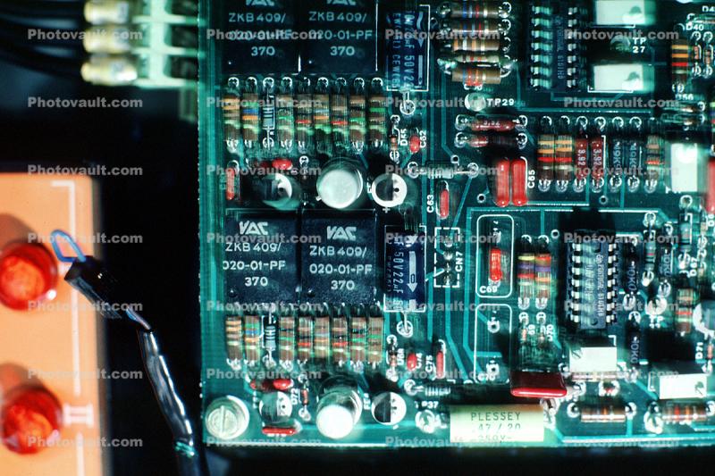 Circuit Board, Transistors, Resistors, Diodes, chips, Integrated Circuits, IC-Chips