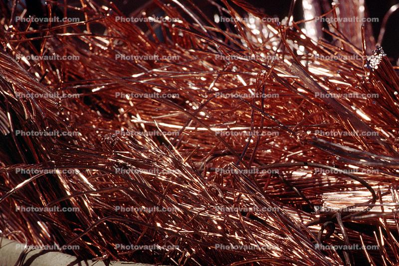 Bundles of Bare Copper Wire