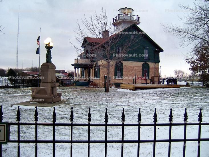 Old Michigan City Lighthouse, Indiana, Lake Michigan, Great Lakes