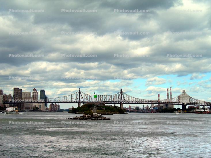 The 59th Saint (Queensborough) Bridge, Clouds, New York City, Atlantic Ocean, East Coast, Eastern Seaboard