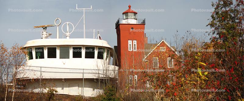 Two Harbors Light Station, Minnesota, Lake Superior, Great Lakes, Panorama