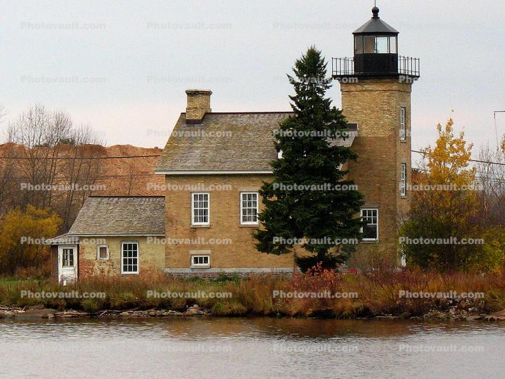 Copper Harbor Lighthouse, Houghton County, Copper Island, Keweenaw Peninsula, Michigan, Lake Superior, Great Lakes