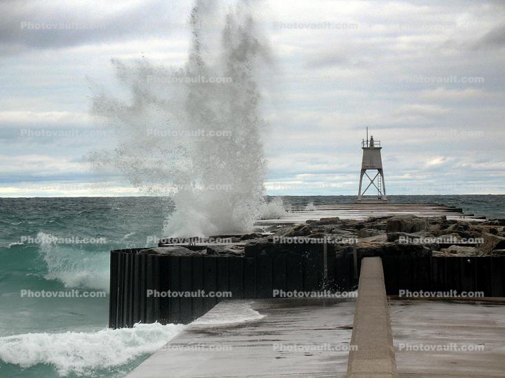 Grand Marais Lighthouse, Michigan, Lake Superior, Great Lakes