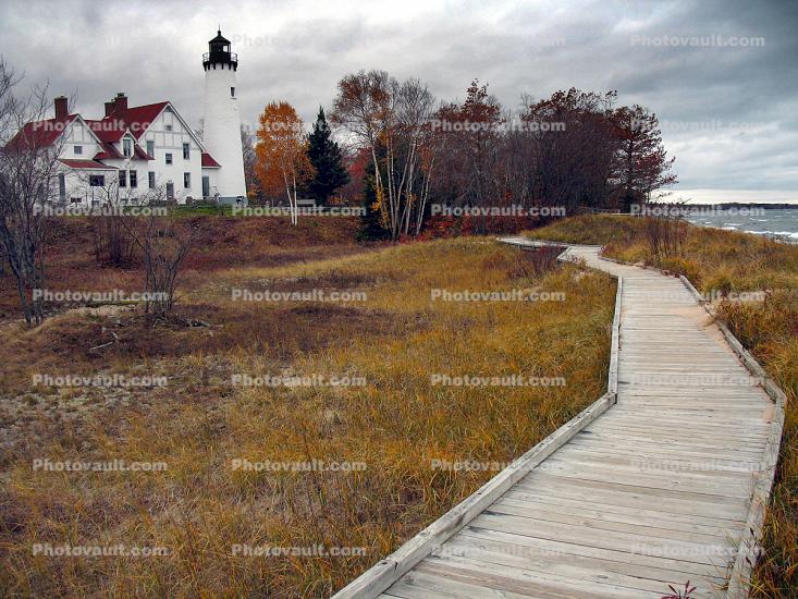 Point Iroquois Lighthouse, Michigan, Lake Superior, Great Lakes