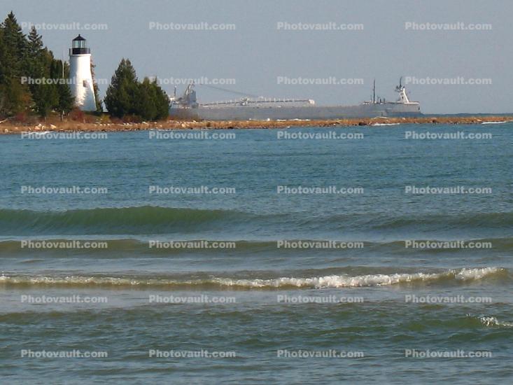 Old Presque Isle Lighthouse, Michigan, Lighthouse, Lake Huron, Great Lakes