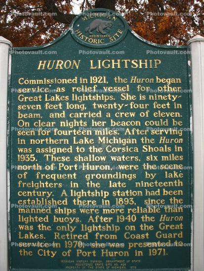 Lightship Huron, Port Huron, Michigan, Lake Huron, Great Lakes, Lightvessel, Pine Grove Park