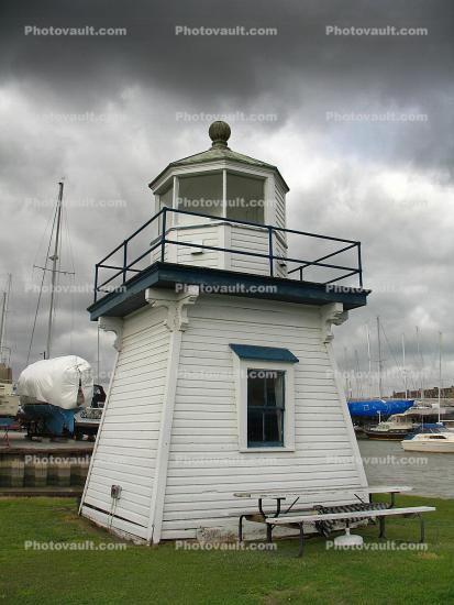 Port Clinton Lighthouse, Portage River, Ohio, Lake Erie, Great Lakes