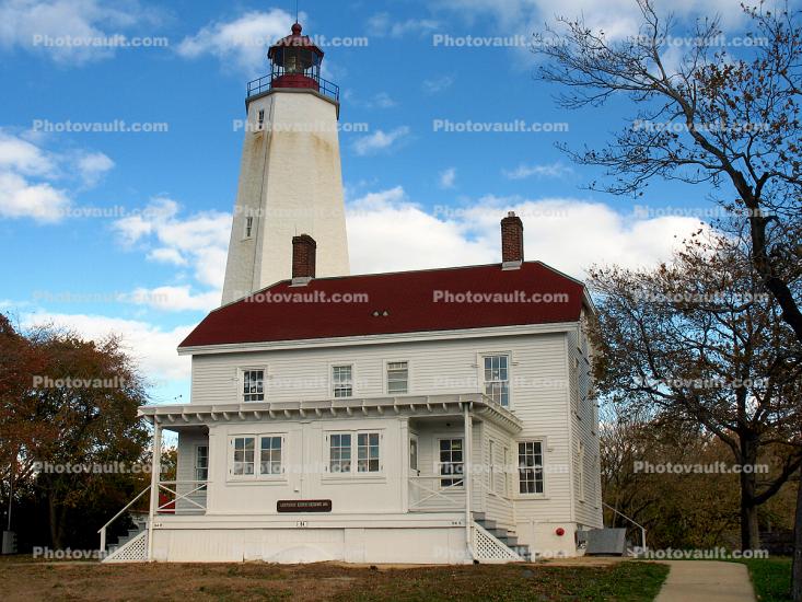 Sandy Hook Lighthouse, New Jersey, East Coast, Eastern Seaboard, Atlantic Ocean