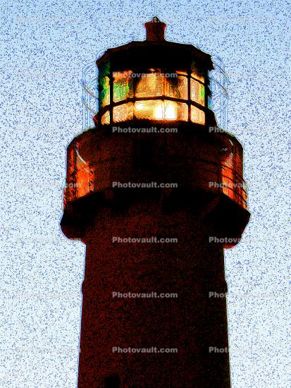 Absecon Lighthouse, Atlantic City, New Jersey, East Coast, Eastern Seaboard, Atlantic Ocean, Paintography