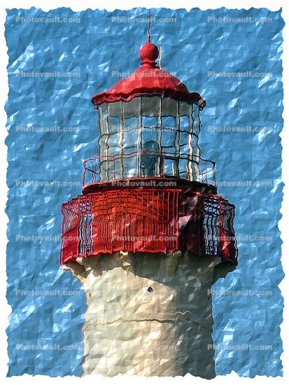 Cape May Lighthouse, New Jersey, Eastern Seaboard, Atlantic Ocean, Paintography