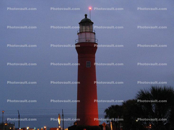 Saint Johns River Lighthouse, Naval Station Mayport, Florida, Atlantic Coast, East Coast, Eastern Seaboard, Atlantic Ocean