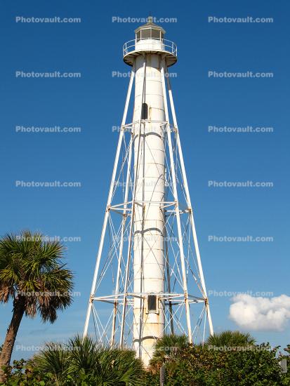 Boca Grande Entrance Rear Range Lighthouse, Gasparilla Island, Florida, Gulf Coast