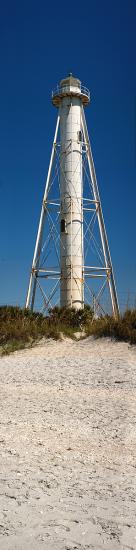 Boca Grande Entrance Rear Range Lighthouse, Gasparilla Island, Florida, Gulf Coast, Panorama