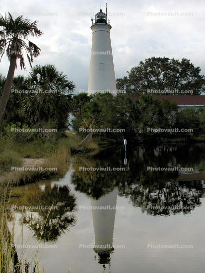 Saint Marks Lighthouse, Florida, Gulf Coast, Saint Marks National Wildlife Refuge