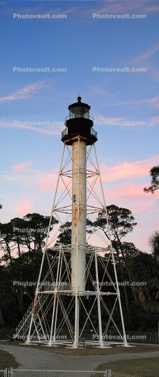 Cape San Blas Lighthouse, Florida, Gulf Coast, Panorama