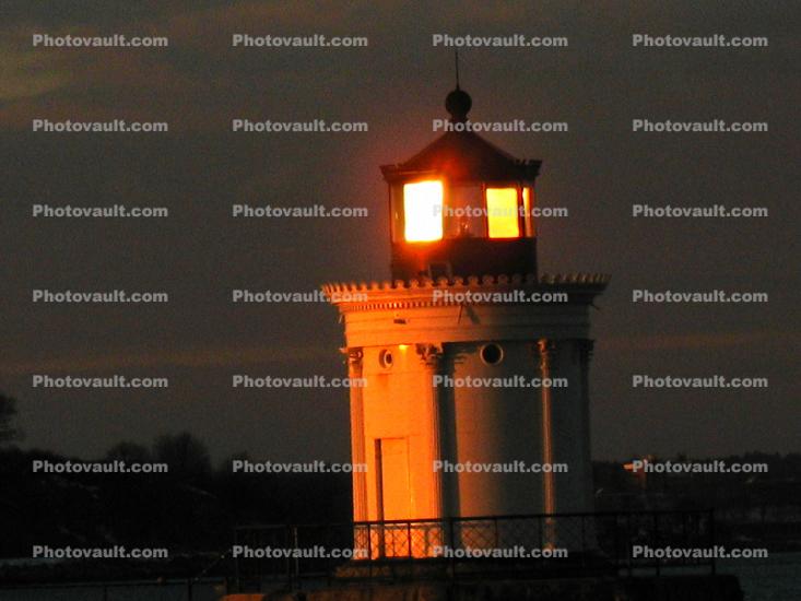Portland Breakwater Lighthouse, Maine, Atlantic Ocean, East Coast, Eastern Seaboard