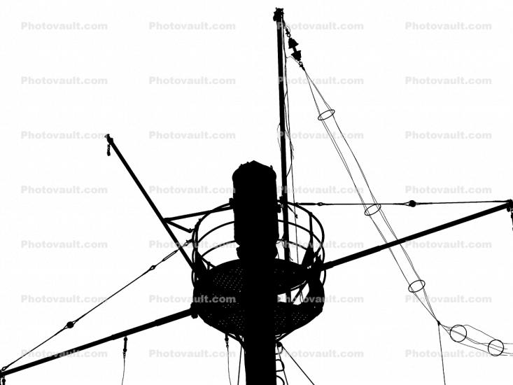 Lightship Swiftsure mast silhouette, shape, logo