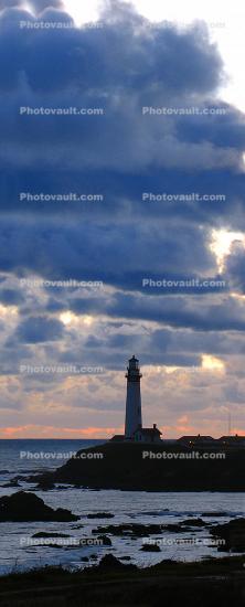 Pigeon Point Lighthouse, California, Pacific Ocean, West Coast, Panorama