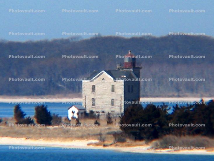 Cedar Point Lighthouse, Long Island, New York State, East Coast, Atlantic Ocean, Eastern Seaboard