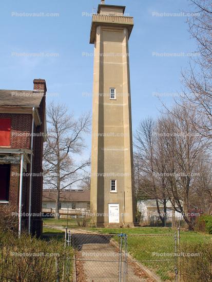 Marcus Hook Rear Range Lighthouse, Wilmington, Delaware, East Coast, Atlantic Ocean, Eastern Seaboard