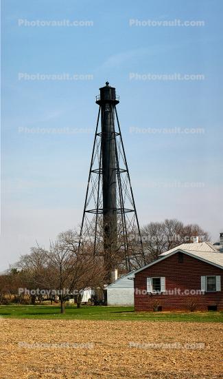 Reedy Island Rear Range Lighthouse, Delaware, East Coast, Atlantic Ocean, Eastern Seaboard