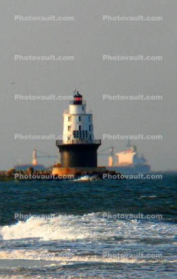 Harbor of Refuge Lighthouse, Delaware, East Coast, Atlantic Ocean, Eastern Seaboard, Cape Henlopen State Park