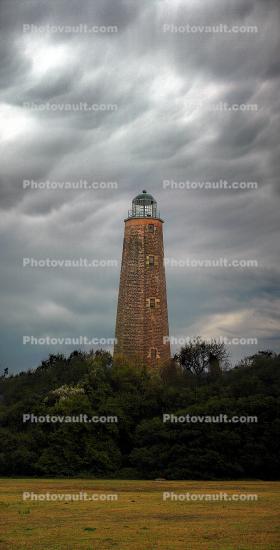 Old Cape Henry Lighthouse, Virginia, Atlantic Ocean, Eastern Seaboard, East Coast, Mamatus Clouds