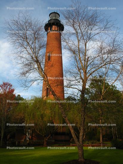 Currituck Beach Lighthouse, Outer Banks, North Carolina, Atlantic Ocean, Eastern Seaboard, East Coast