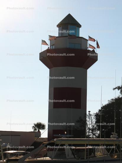 Harbour Town Lighthouse, Hilton Head, South Carolina, East Coast, Eastern Seaboard, Atlantic Ocean, Harbor