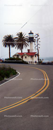 New Point Loma Lighthouse, California, West Coast, Pacific Ocean, Panorama