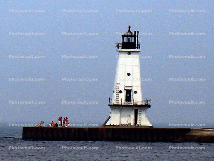 Ludington North Pierhead Lighthouse, Lake Michigan, Great Lakes