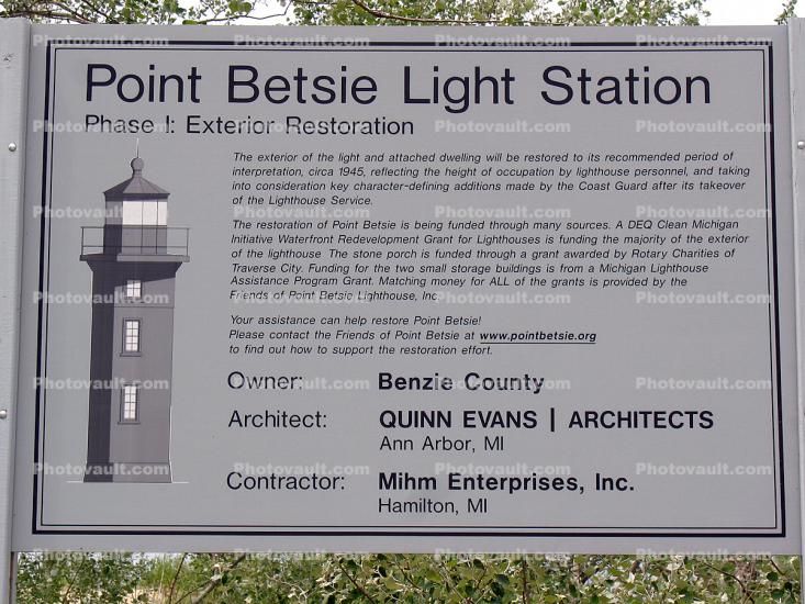 Point Betsie Lighthouse, Sleeping Bear Dunes National Lakeshore, Lake Michigan, Great Lakes, Michigan west coast
