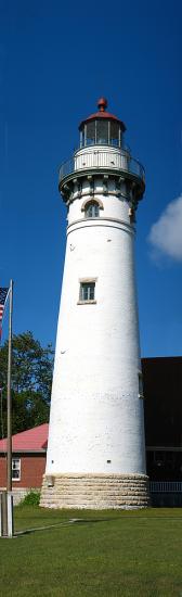 Seul Choix Pointe Lighthouse, Lake Michigan, Great Lakes, Panorama
