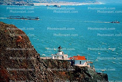 Point Bonita Lighthouse, Marin Headlands, Marin County, California, Pacific Ocean, West Coast