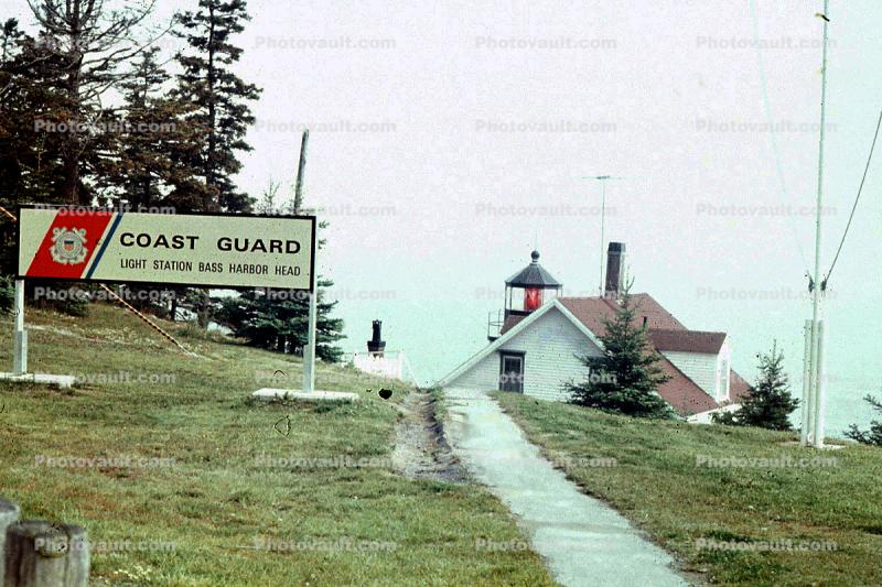 Bass Harbor Head Lighthouse, Maine, Atlantic Ocean, Eastern Seaboard, East Coast, Harbor
