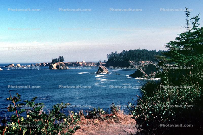 Cape Arago Lighthouse, Chief's Island, Oregon, West Coast, Pacific Ocean